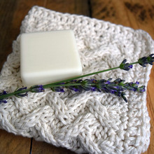 Lattic-washcloth-with-soap-and-lavender